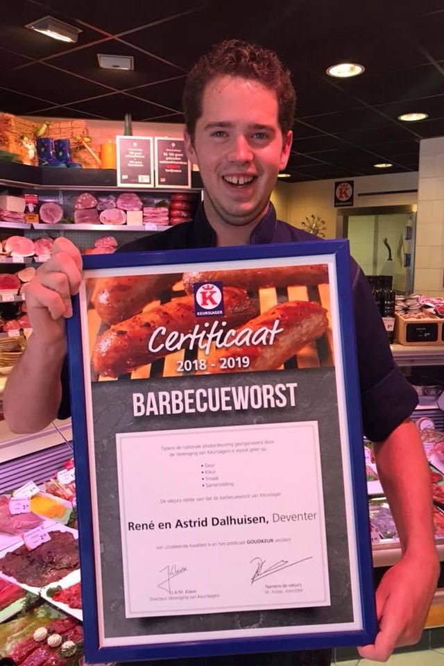 Certificaat barbecueworst